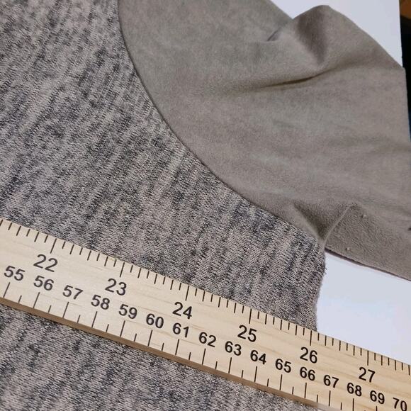 LOGO Lori Goldstein Lightweight Sweater Women 1X Full Zip Gray Heather EUC - Picture 9 of 10